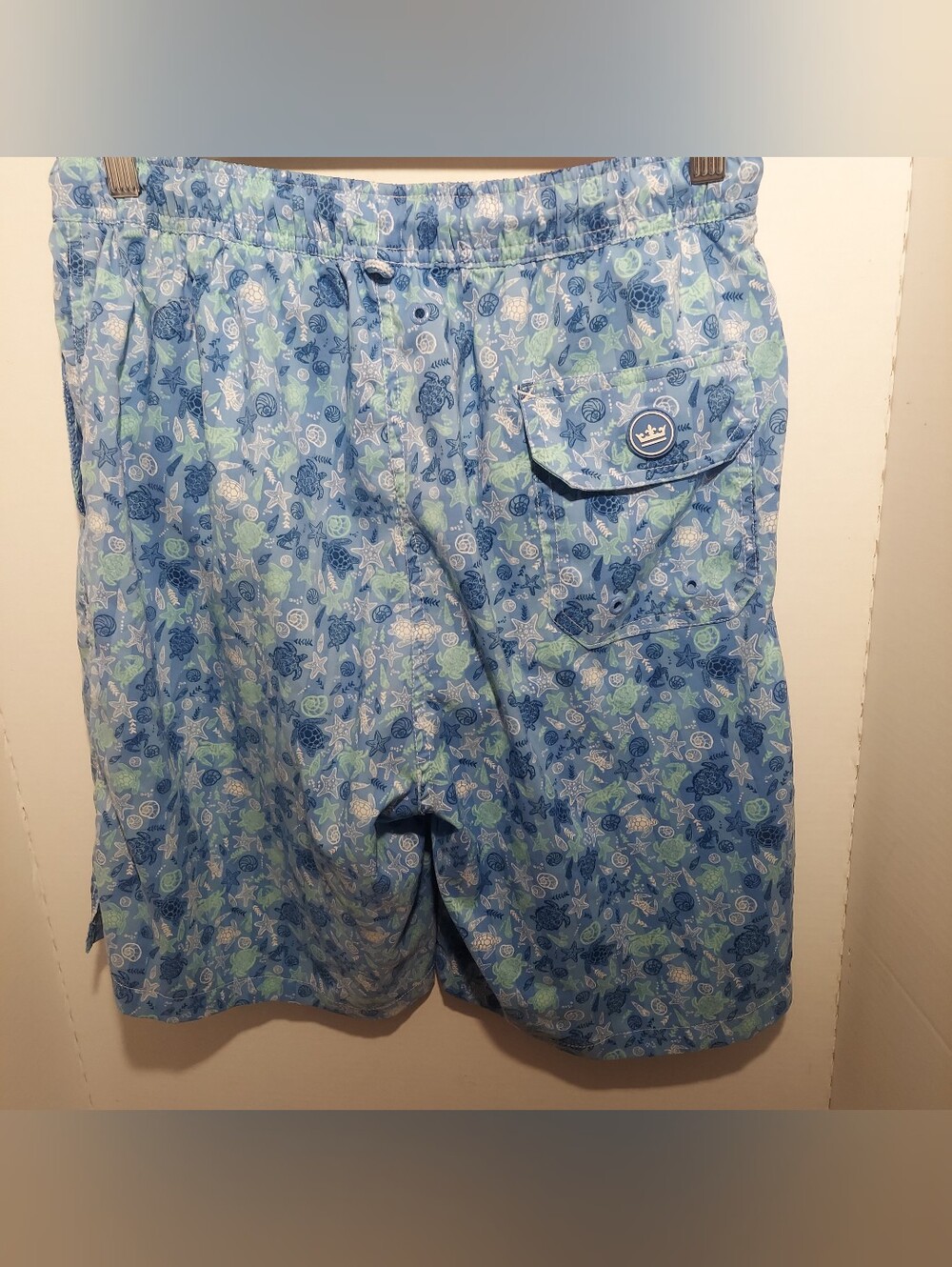 Peter Millar seaside swim trunks Mens Size Medium M Geometric Pattern Seaside